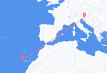 Flights from Ljubljana to La Palma