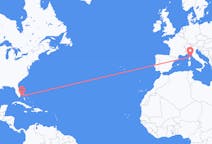 Flyrejser fra Bimini, Bahamas til Bastia, Frankrig