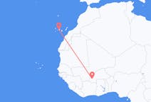 Fly fra Bobo-Dioulasso til Tenerife