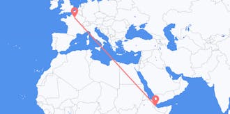 Flyreiser fra Djibouti til Frankrike