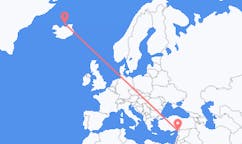 出发地 冰岛格里姆赛目的地 土耳其哈塔伊省的航班