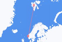 Flyg från Haugesund till Svalbard