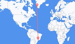 Flyrejser fra São Paulo, Brasilien til Paamiut, Grønland