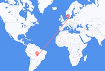 Flyrejser fra Cuiabá, Brasilien til Hamborg, Tyskland