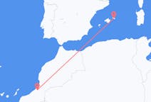 Fly fra Guelmim til Menorca