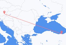 Fly fra Graz til Trabzon