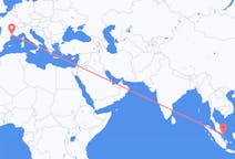 Flights from Tanjung Pinang, Indonesia to Montpellier, France