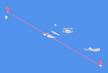 ตั๋วเครื่องบินจากเมืองCorvo IslandไปยังเมืองSanta Maria Island