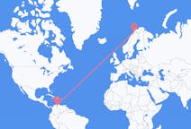 Flyrejser fra Maracaibo, Venezuela til Bardufoss, Norge