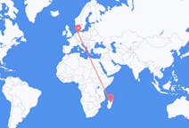 Flyrejser fra Antananarivo, Madagaskar til Bremen, Tyskland