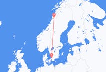 Flights from Mo i Rana, Norway to Ängelholm, Sweden