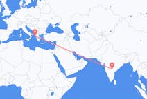 Flights from Hyderabad to Corfu