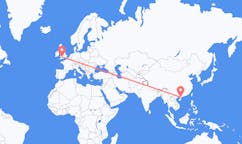 Flyrejser fra Zhanjiang, Kina til Cardiff, Wales