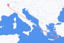 Fly fra Genève til Kasos