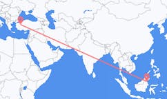 Flights from Tarakan, North Kalimantan, Indonesia to Kütahya, Turkey