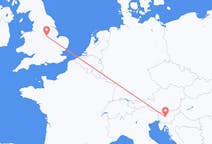Flyrejser fra Nottingham til Ljubljana