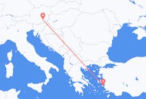 出发地 希腊出发地 萨摩斯目的地 奥地利格拉茨的航班