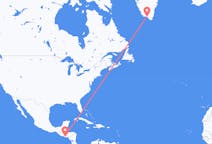 Flyreiser fra San Salvador, El Salvador til Qaqortoq, Grønland