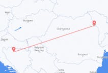 来自波斯尼亚和黑塞哥维那出发地 巴尼亚卢卡目的地 罗马尼亚雅西的航班