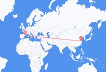 Flyrejser fra Changzhou, Kina til Barcelona, Spanien