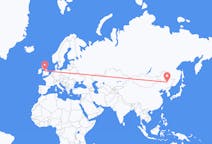 Flights from Harbin, China to Manchester, England