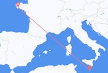 Vluchten van Quimper, Frankrijk naar Malta, Malta