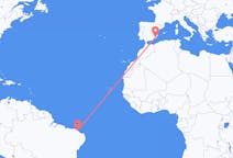 Flyreiser fra Fortaleza, Brasil til Murcia, Spania