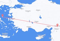 Flyreiser fra Gaziantep, Tyrkia til Skiros, Hellas