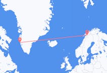 Flüge von Maniitsoq, Grönland nach Narvik, Norwegen