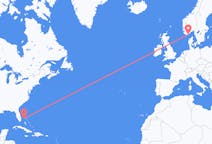 Flyg från Freeport, Bahamas till Kristiansand, Norge