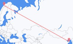 Flüge von Yantai, China nach Bardufoss, Norwegen