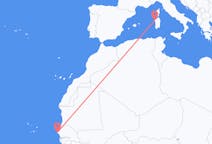 Flug frá Dakar, Senegal til Alghero, Ítalíu
