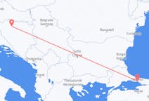 从伊斯坦布尔飞往巴尼亚卢卡的航班