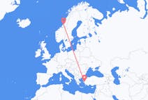 Flights from Namsos, Norway to İzmir, Turkey