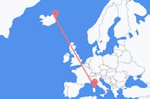 Flights from from Olbia to Egilsstaðir