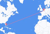 Flyreiser fra Miami, USA til Brussel, Belgia