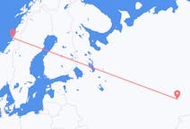 Fly fra Yekaterinburg til Brønnøysund