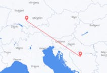 Vluchten van Memmingen, Duitsland naar Banja Luka, Bosnië en Herzegovina