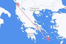Flights from Tirana to Santorini