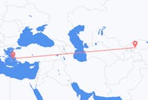 Flyreiser fra Andizjan, Usbekistan til Ikaria, Hellas