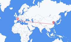 Flyrejser fra Yangzhou, Kina til Girona, Spanien