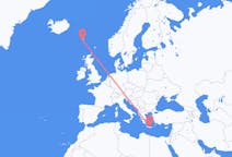 Flyrejser fra Sørvágur, Færøerne til Iraklio, Grækenland