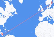 Flyreiser fra Tambor, Costa Rica til Stockholm, Sverige