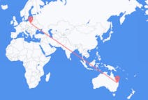 Flyreiser fra Toowoomba, Australia, til Warszawa, Australia
