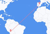 Flyrejser fra La Paz, Bolivia til Madrid, Spanien