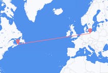 Flyg från Sydney, Kanada till Szczecin, Polen