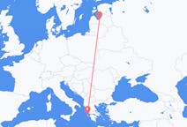 Flyg från Kefallinia till Riga