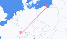 Flights from Bern, Switzerland to Gdańsk, Poland