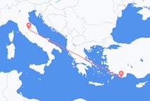 Flights from Kastellorizo, Greece to Perugia, Italy
