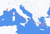 Vols depuis la ville de Marseille vers la ville de Naxos